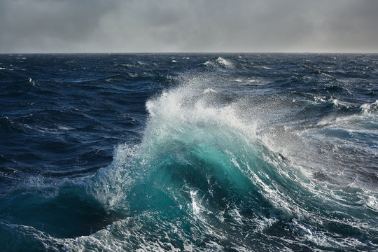 sea wave in the atlantic ocean during storm