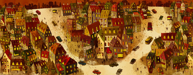 Illustration of city