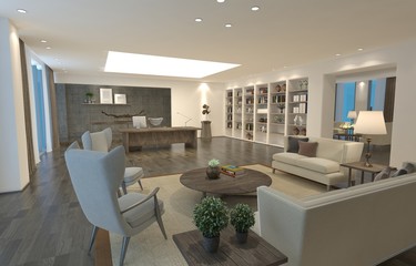 Office Photorealistic Render