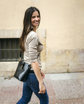 Portrait of smiling young woman