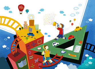 Illustration of children