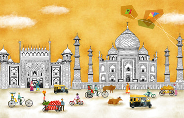 Illustration of travel