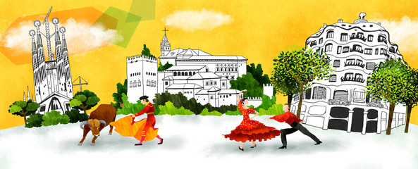 Illustration of travel