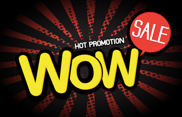 hot promotion tag abstract illustration