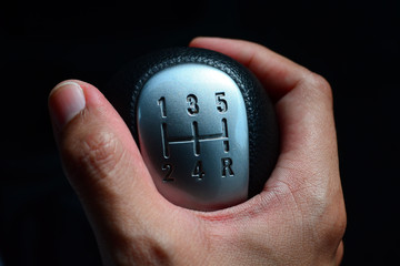 Hand on Gear Stick