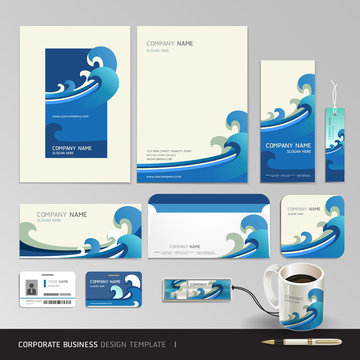 Corporate identity business set design. Abstract background.