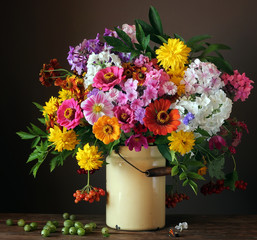 Still life with a bouquet