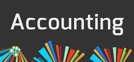 Accounting Dark Colorful Elements 