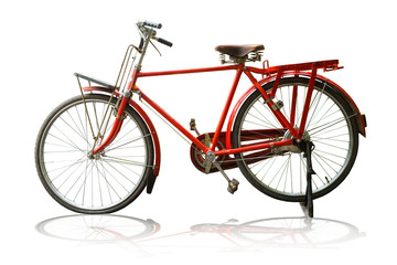 Fototapeta na wymiar Red Vintage bicycle