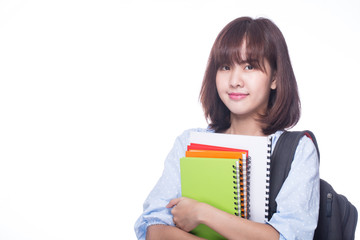 Student girl study