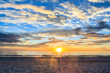 Sunrise on the beach