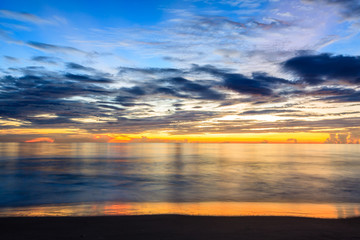 Sunrise on the beach