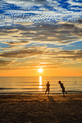 Sunrise on the beach