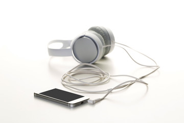 White headphones