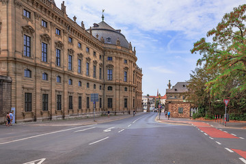 Fototapeta na wymiar Wuerzburg City in Franconia, Germany. Travel destination