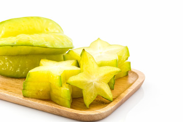 Star fruit or Carambola.