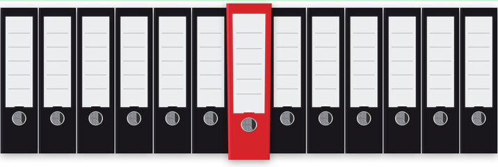 srf3 SeamlessRingFolders srf - Bureaucracy black office folders - german Bürokratie schwarze Aktenordner - 3to1 g3903