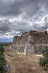 Fototapeta na wymiar murallas de la fortaleza de Santa Lucia, Portugal, Elvas