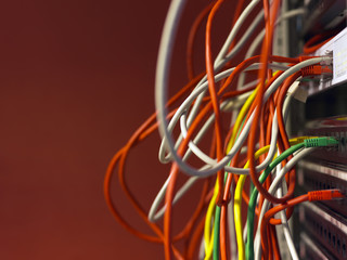 Network cables and servers