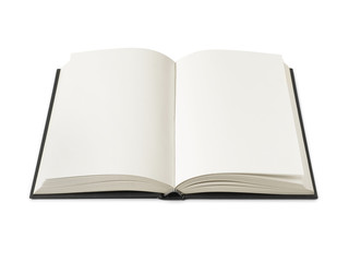 Open blank book