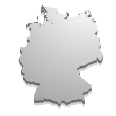 Map Germany blank