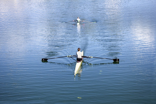 Two Young rowers
