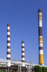 The chemical factory. Russia.