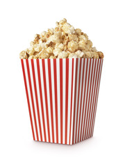 Movie popcorn verticle shot - obrazy, fototapety, plakaty