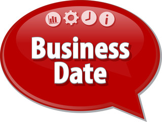 Business Date  blank business diagram illustration