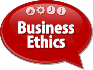 Business Ethics  blank business diagram illustration