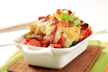 Fish and vegetable casserole