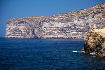 Fototapeta na wymiar Reef at island Gozo, Malta