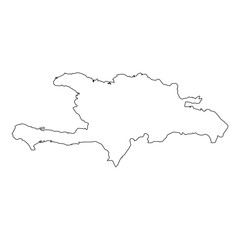 High detailed Outline of the country of  DemRepublic