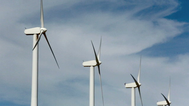 Wind powered generators near Palm Springs, CA 
