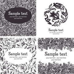 Black and white ornate seamless pattern