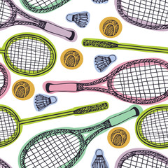Badminton and tennis pattern
