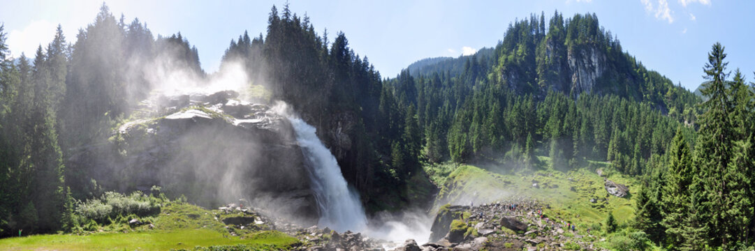 Panoramafoto Krimmler Wasserfälle