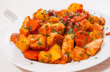 meat stew with vegetables