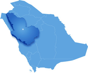 Fototapeta na wymiar Saudi Arabia, the region Al Madinah