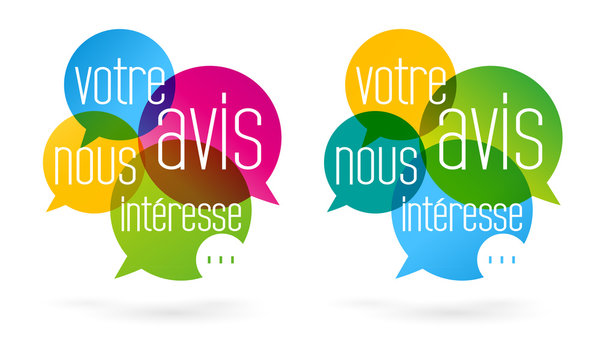 Votre avis nous int&eacute;resse - bulles