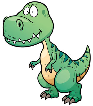 Vector illustration of Dinosaur cartoon