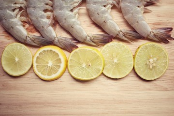 Raw shrimp
