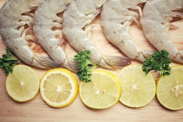 Raw shrimp