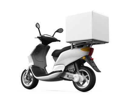 Fototapeta Motorcycle Delivery Box