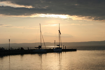 Sonnenuntergang am Neusiedlersee