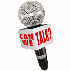 Can We Talk Microphone Box Interview Response Feedback
