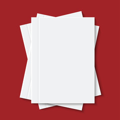 vector modern white books or brochure