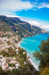 Fototapeta na wymiar Positano on the Amalfi Coast