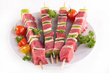 raw meat kebab