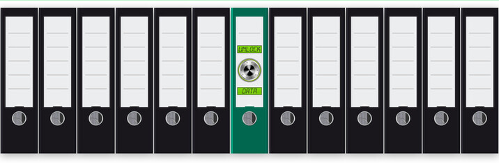 srf6 SeamlessRingFolders srf - Data Access black office folders - german Datenzugriff schwarze Aktenordner - 3to1 g3906